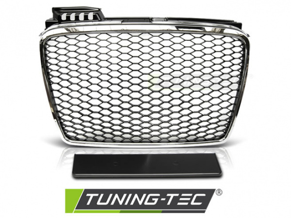 Upgrade Sportgrill / Kühlergrill für Audi A4 B7 (8E) 04-08 chrom in Wabendesign